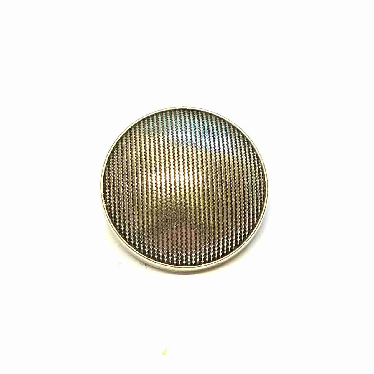 23mm (36L) Domed etched silver metal buttons